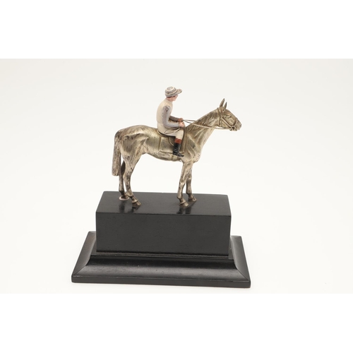 527 - EARLY 20THC BRONZE HORSES & LIONEL EDWARDS WATERCOLOURS - ROCKWOOD. Two bronze figures of Horses in ... 