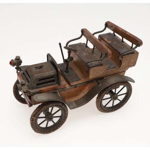 528 - EARLY 20THC MODEL EDWARDIAN CAR - SMOKING COMPANION. Early 20thc and possibly made by Ernst Plank fr... 