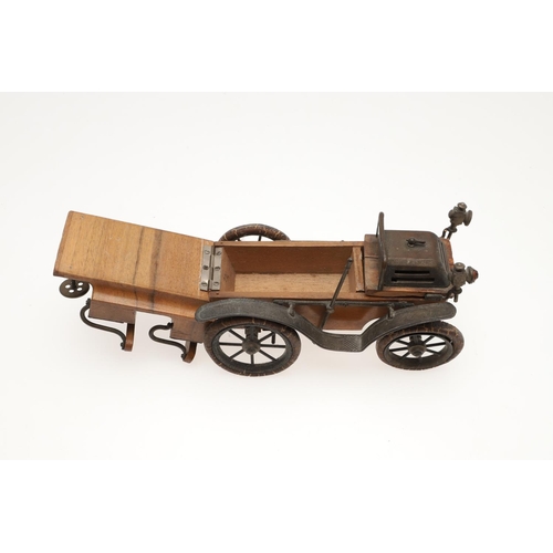 528 - EARLY 20THC MODEL EDWARDIAN CAR - SMOKING COMPANION. Early 20thc and possibly made by Ernst Plank fr... 