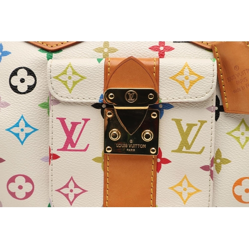 535 - LOUIS VUITTON - DESIGNER HANDBAG & ACCESSORIES 'MULTICOLORE SPEEDY 30'. A Louis Vuitton White Monogr... 