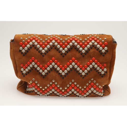 536 - MULBERRY DESIGNER HANDBAG - ZIG ZAG LILY. A rare Mulberry designer handbag in the 'Zig Zag Lily' han... 