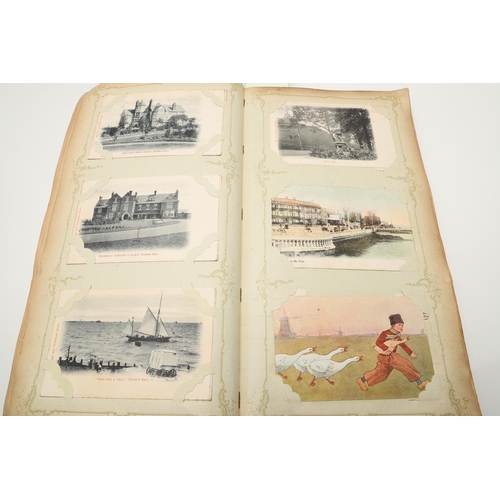 539 - LARGE VINTAGE POSTCARD ALBUMS. A large and interesting album, including varied foreign content, incl... 