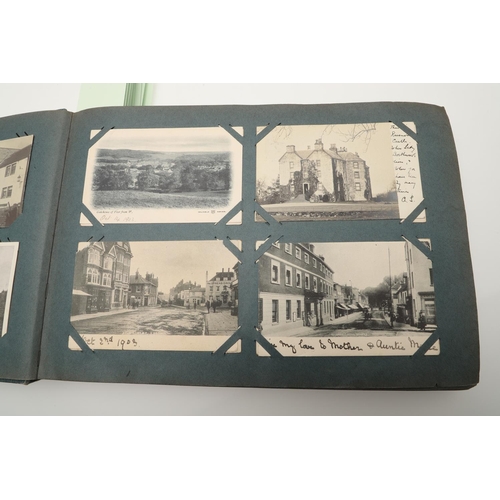 539 - LARGE VINTAGE POSTCARD ALBUMS. A large and interesting album, including varied foreign content, incl... 