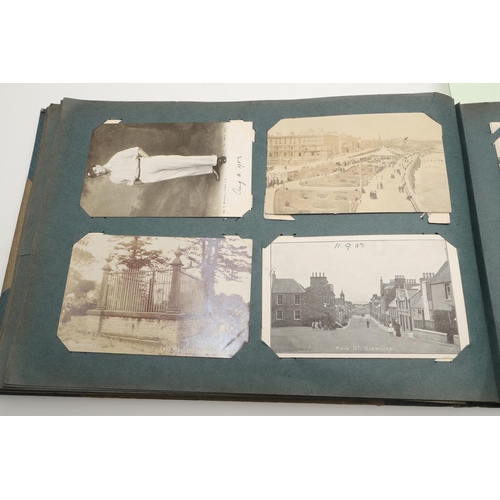 539 - LARGE VINTAGE POSTCARD ALBUMS. A large and interesting album, including varied foreign content, incl... 