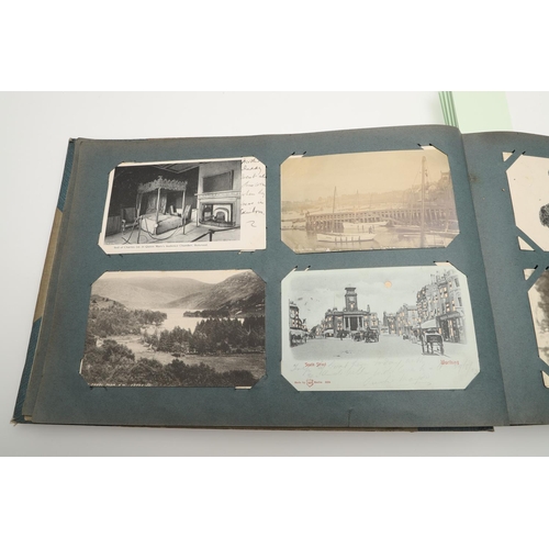 539 - LARGE VINTAGE POSTCARD ALBUMS. A large and interesting album, including varied foreign content, incl... 