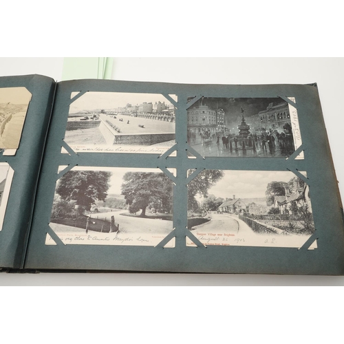 539 - LARGE VINTAGE POSTCARD ALBUMS. A large and interesting album, including varied foreign content, incl... 