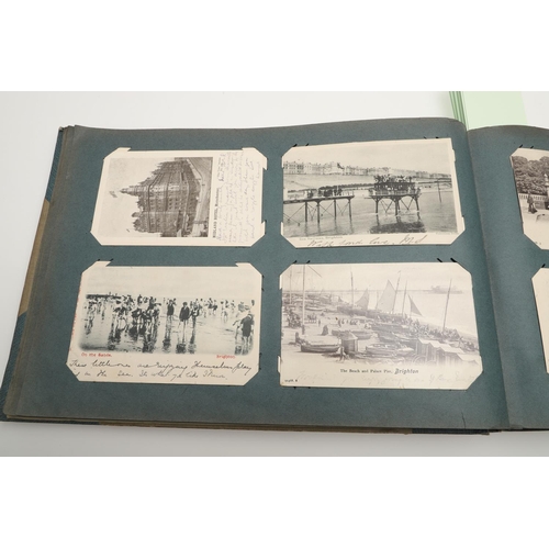 539 - LARGE VINTAGE POSTCARD ALBUMS. A large and interesting album, including varied foreign content, incl... 