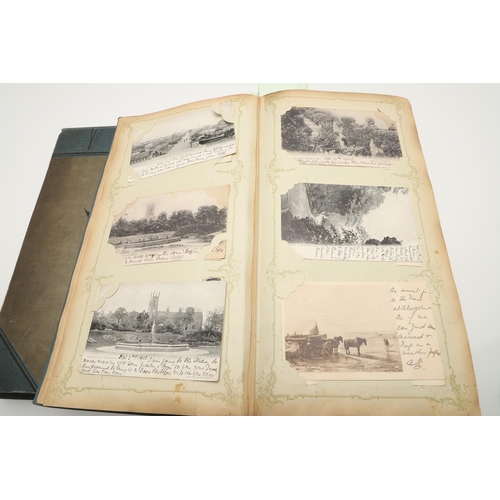 539 - LARGE VINTAGE POSTCARD ALBUMS. A large and interesting album, including varied foreign content, incl... 