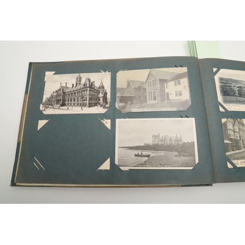 539 - LARGE VINTAGE POSTCARD ALBUMS. A large and interesting album, including varied foreign content, incl... 