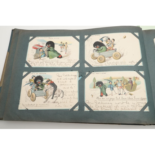 539 - LARGE VINTAGE POSTCARD ALBUMS. A large and interesting album, including varied foreign content, incl... 