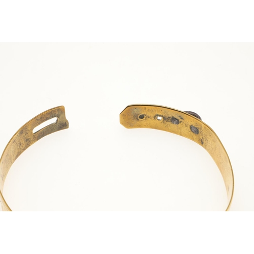 544 - 18THC INSCRIBED BRASS DOG COLLAR - WEST PENNARD. An 18thc brass dog collar, inscribed Mr Rob Townsen... 