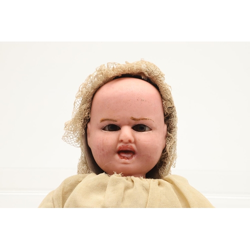 546 - RARE 19THC DOUBLE FACED WAX DOLL - PROBABLY FRITZ BARTENSTEIN. Probably by Fritz Bartenstein and cir... 