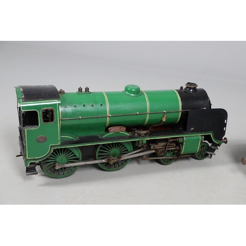 549 - 3 1/2INCH GAUGE SOUTHERN STEAM LOCOMOTIVE - 'DOVER'. A 3 1/2inch gauge steam locomotive and tender, ... 