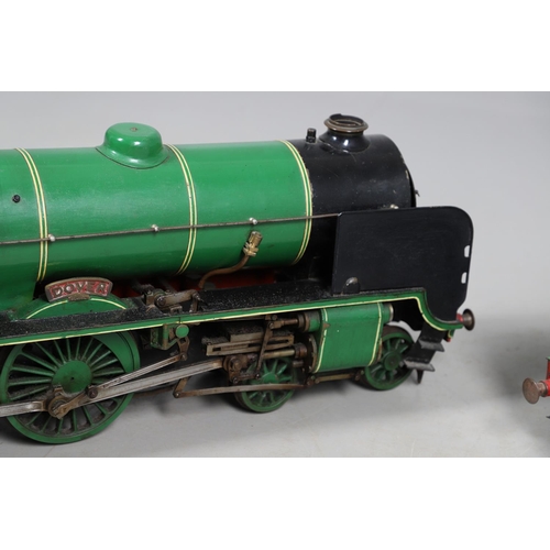 549 - 3 1/2INCH GAUGE SOUTHERN STEAM LOCOMOTIVE - 'DOVER'. A 3 1/2inch gauge steam locomotive and tender, ... 