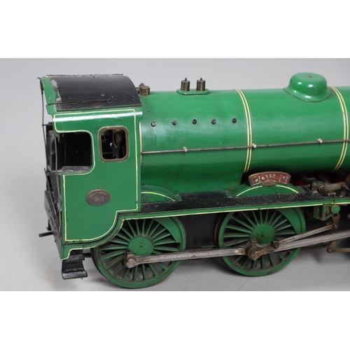 549 - 3 1/2INCH GAUGE SOUTHERN STEAM LOCOMOTIVE - 'DOVER'. A 3 1/2inch gauge steam locomotive and tender, ... 