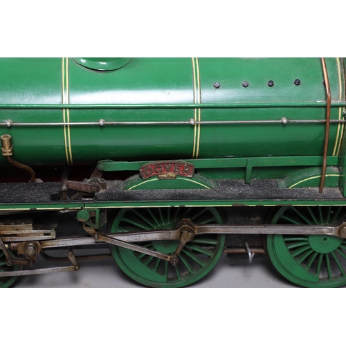 549 - 3 1/2INCH GAUGE SOUTHERN STEAM LOCOMOTIVE - 'DOVER'. A 3 1/2inch gauge steam locomotive and tender, ... 