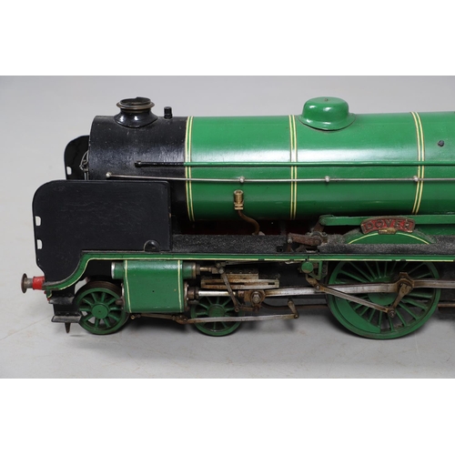 549 - 3 1/2INCH GAUGE SOUTHERN STEAM LOCOMOTIVE - 'DOVER'. A 3 1/2inch gauge steam locomotive and tender, ... 