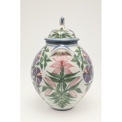 562 - LAURENCE MCGOWAN (B 1942) - STUDIO POTTER LIDDED JAR & OTHER ITEMS. Three stoneware items including ... 