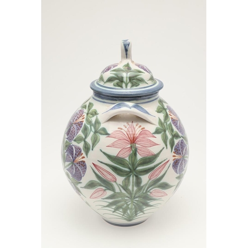 562 - LAURENCE MCGOWAN (B 1942) - STUDIO POTTER LIDDED JAR & OTHER ITEMS. Three stoneware items including ... 