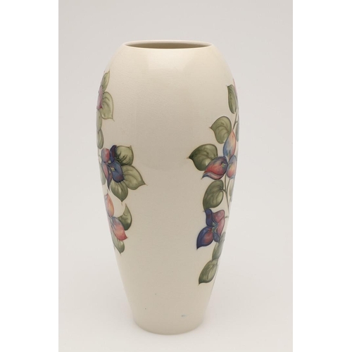 565 - LARGE MOORCROFT VASE - BOUGAINVILLEA. A large Moorcroft vase in the Bougainvillea design, circa 1950... 