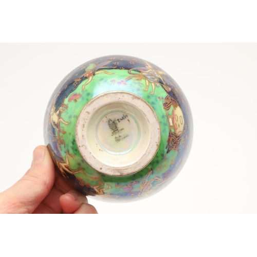 579 - WEDGWOOD FAIRYLAND LUSTRE BOWL. A small Wedgwood fairyland lustre bowl, the exterior in the 'Leapfro... 