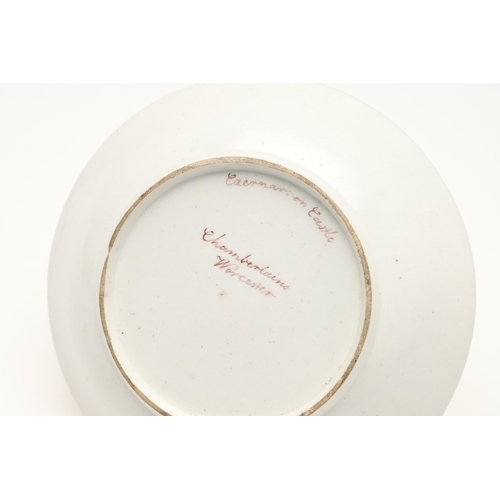 602 - A CHAMBERLAIN WORCESTER TOPOGRAPHICAL CUP AND SAUCER & OTHER CUPS, C. 1805-1815. each decorated with... 