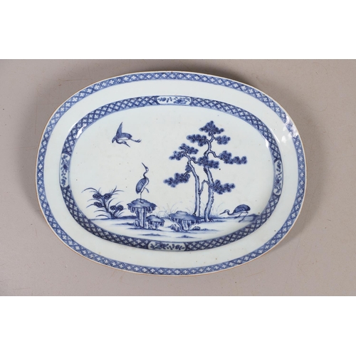 617 - 18THC CHINESE PORCELAIN PLATTER & OTHER ITEMS. Including an 18thc rectangular platter, painted with ... 