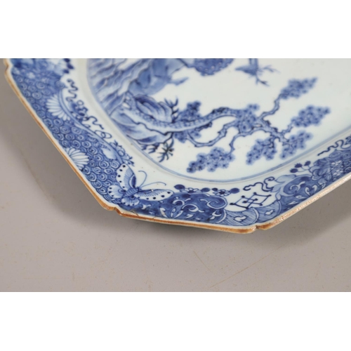 617 - 18THC CHINESE PORCELAIN PLATTER & OTHER ITEMS. Including an 18thc rectangular platter, painted with ... 