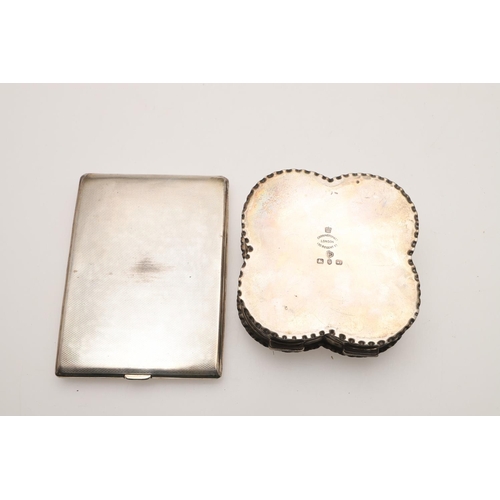 104 - AN EDWARDIAN SILVER CIGARETTE BOX. rectangular form, (cedarwood lining), the cover inscribed 