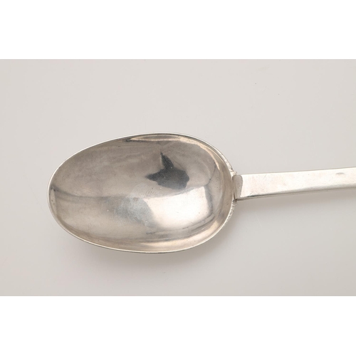 34 - A JAMES II SILVER TREFID SPOON. the oval bowl with a ribbed rattail, by Thomas Issod, London 1688; 7... 