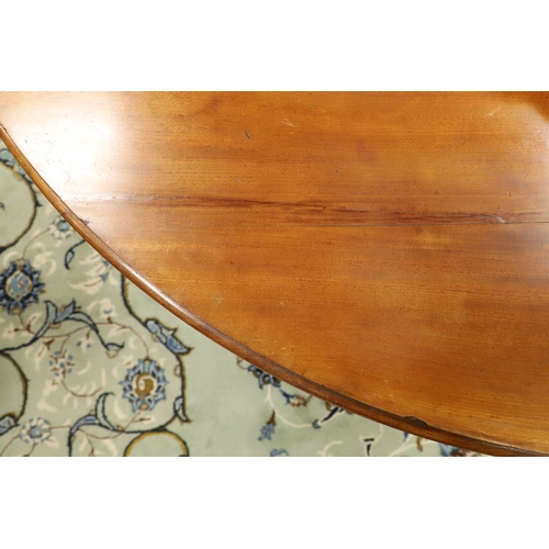 479 - A SUBSTANTIAL MID-19TH CENTURY MAHOGANY BREAKFAST TABLE. the circular top upon a heavily carved trif... 