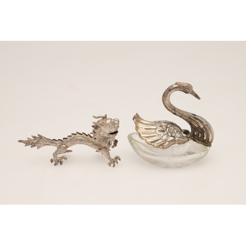 88 - A MIXED LOT OF SILVER. to include a baby rattle with a coral teether, three pin cushions (hedgehog, ... 