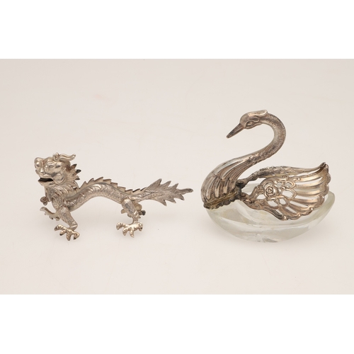 88 - A MIXED LOT OF SILVER. to include a baby rattle with a coral teether, three pin cushions (hedgehog, ... 