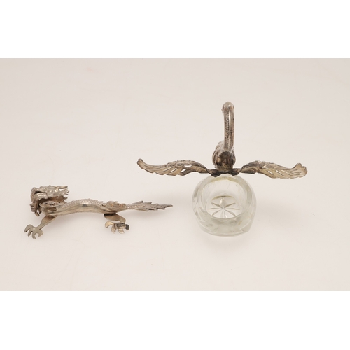 88 - A MIXED LOT OF SILVER. to include a baby rattle with a coral teether, three pin cushions (hedgehog, ... 