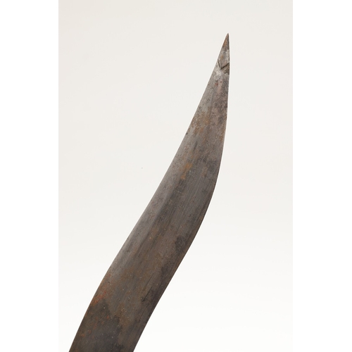 115 - A PERSIAN ZIRAH BOUK ARMOUR PIERCING DAGGER. The dagger having a 20 cm curved blade with reinforced ... 