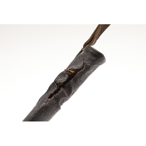 115 - A PERSIAN ZIRAH BOUK ARMOUR PIERCING DAGGER. The dagger having a 20 cm curved blade with reinforced ... 