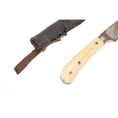 115 - A PERSIAN ZIRAH BOUK ARMOUR PIERCING DAGGER. The dagger having a 20 cm curved blade with reinforced ... 