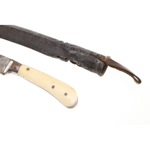 115 - A PERSIAN ZIRAH BOUK ARMOUR PIERCING DAGGER. The dagger having a 20 cm curved blade with reinforced ... 