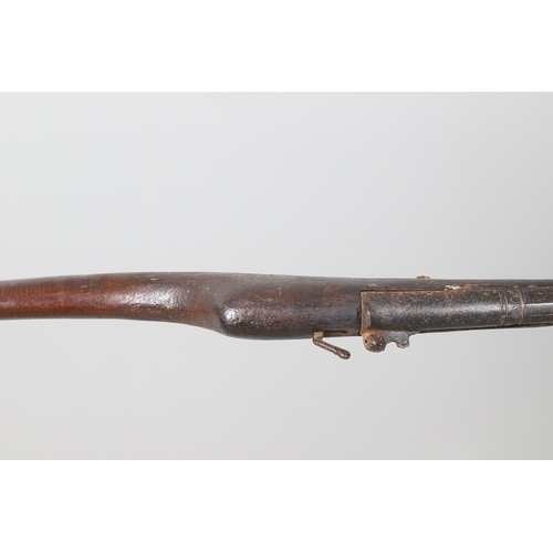 4 - AN AFGHANISTAN JEZAIL MATCHLOCK LONG GUN. The 135 cm tapering barrel, slightly flared at the muzzle ... 