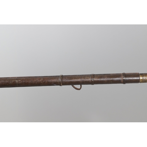 4 - AN AFGHANISTAN JEZAIL MATCHLOCK LONG GUN. The 135 cm tapering barrel, slightly flared at the muzzle ... 