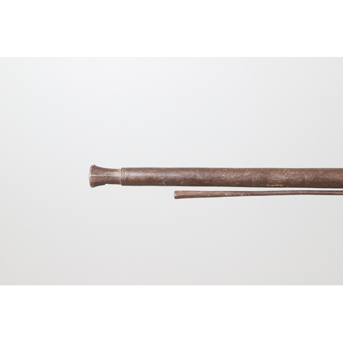 4 - AN AFGHANISTAN JEZAIL MATCHLOCK LONG GUN. The 135 cm tapering barrel, slightly flared at the muzzle ... 