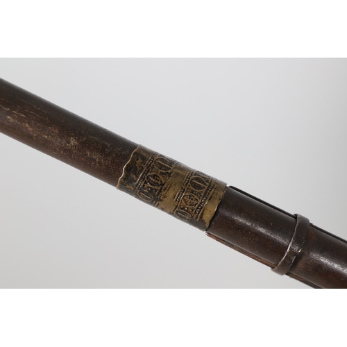 4 - AN AFGHANISTAN JEZAIL MATCHLOCK LONG GUN. The 135 cm tapering barrel, slightly flared at the muzzle ... 
