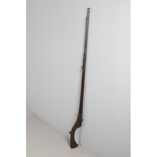 4 - AN AFGHANISTAN JEZAIL MATCHLOCK LONG GUN. The 135 cm tapering barrel, slightly flared at the muzzle ... 