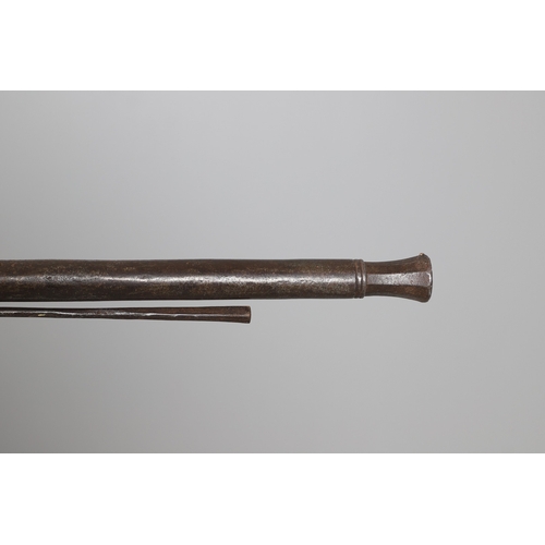 4 - AN AFGHANISTAN JEZAIL MATCHLOCK LONG GUN. The 135 cm tapering barrel, slightly flared at the muzzle ... 