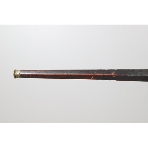 6 - A MATCHLOCK MUSKET, TORADAR INDIA. The 125 cm tapering barrel with deep brown patination, approximat... 