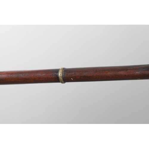 6 - A MATCHLOCK MUSKET, TORADAR INDIA. The 125 cm tapering barrel with deep brown patination, approximat... 