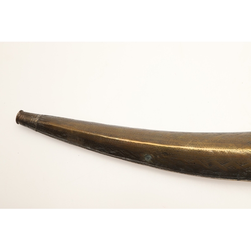 64 - A FINE LONG BLADED JANBIYYA AND SCABBARD. A Janbiyya having a 37 cm curved blade with shallow fuller... 