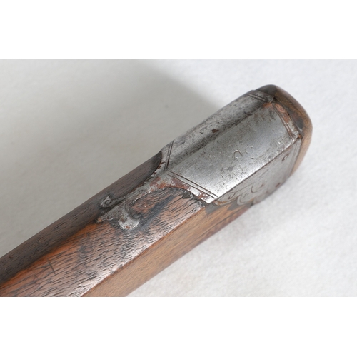 7 - AN INDIAN MATCHLOCK LONG GUN. The 105 cm long barrel, tapering towards the slightly flared muzzle. F... 