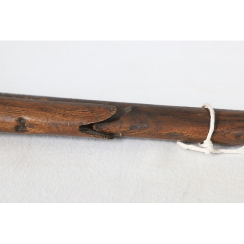 7 - AN INDIAN MATCHLOCK LONG GUN. The 105 cm long barrel, tapering towards the slightly flared muzzle. F... 