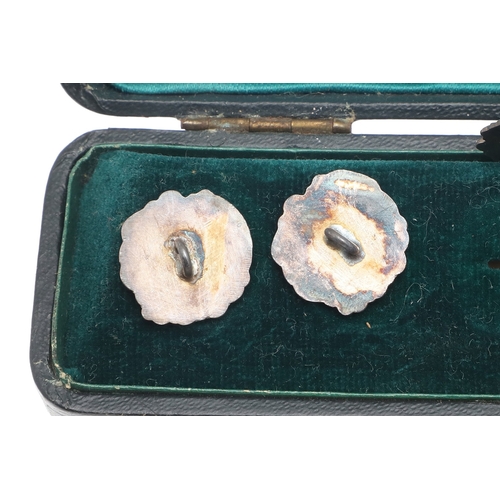 111 - MISCELLANEOUS OBJECTS OF VERTU. including a set of six silver buttons 1907 , a pair of silver framed... 